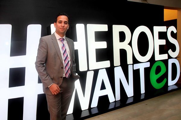 Arjan Shahani, Gerente de Heineken en México lanzamiento de la campaña Heroes Wanted