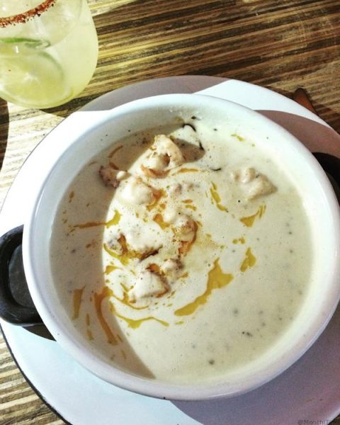 Crema toscana de mariscos