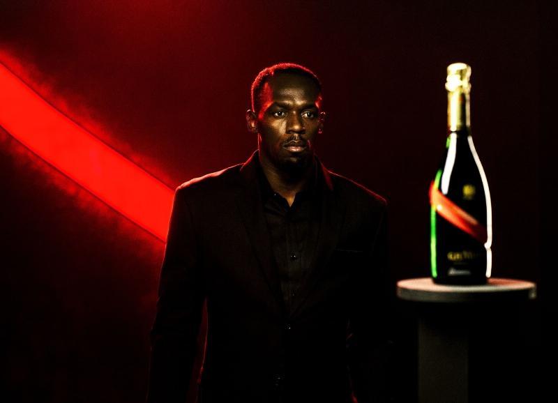 Usain Bolt, Icon of Victory, is appointed the New CEO of Maison Mumm - Photo Credit: Bastien Bonnarme / Willie Beamen (PRNewsFoto/Maison Mumm)