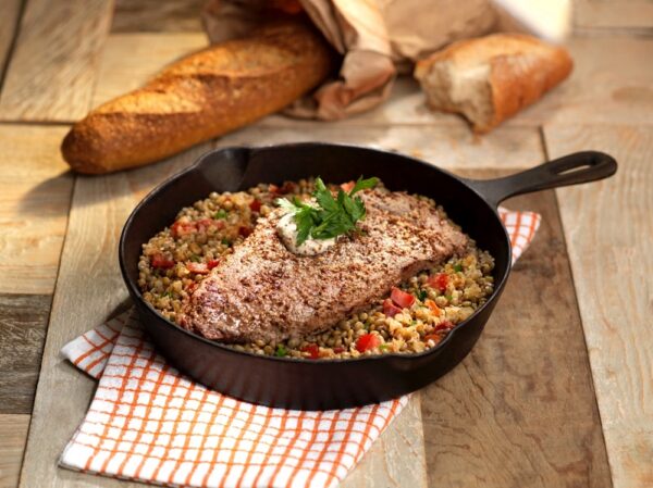 Receta Rib Eye americano a la mostaza antigua