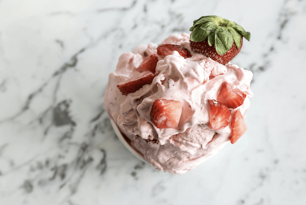Helado de fresa