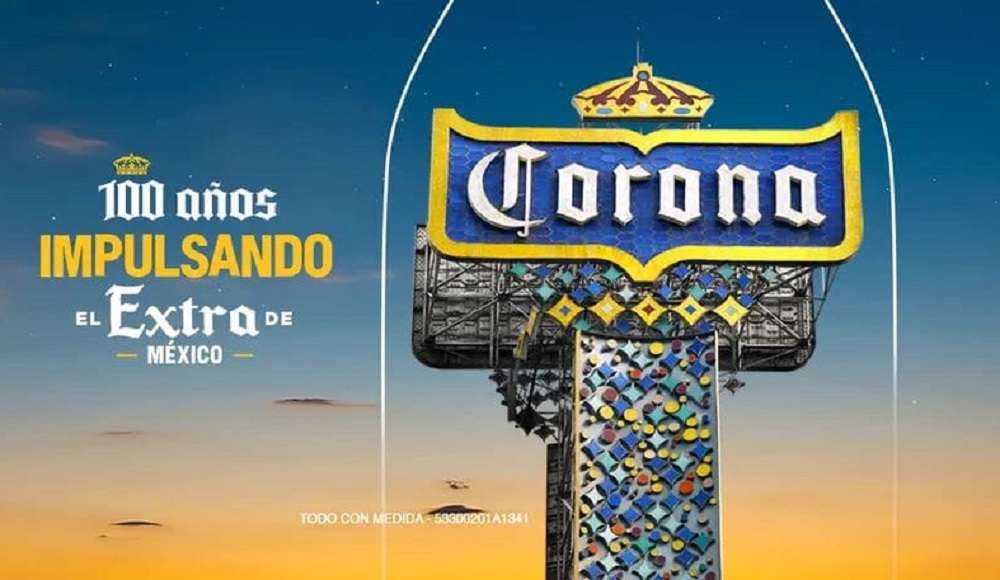 Cerveza Corona Extra 100 años