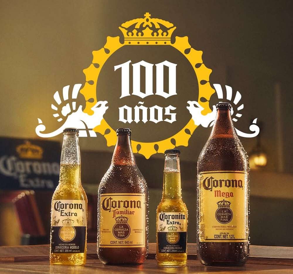 Cerveza Corona Extra 100 Años