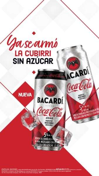 Bacardi y Coca Cola Zero 1